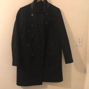 Madewell black pea coat.